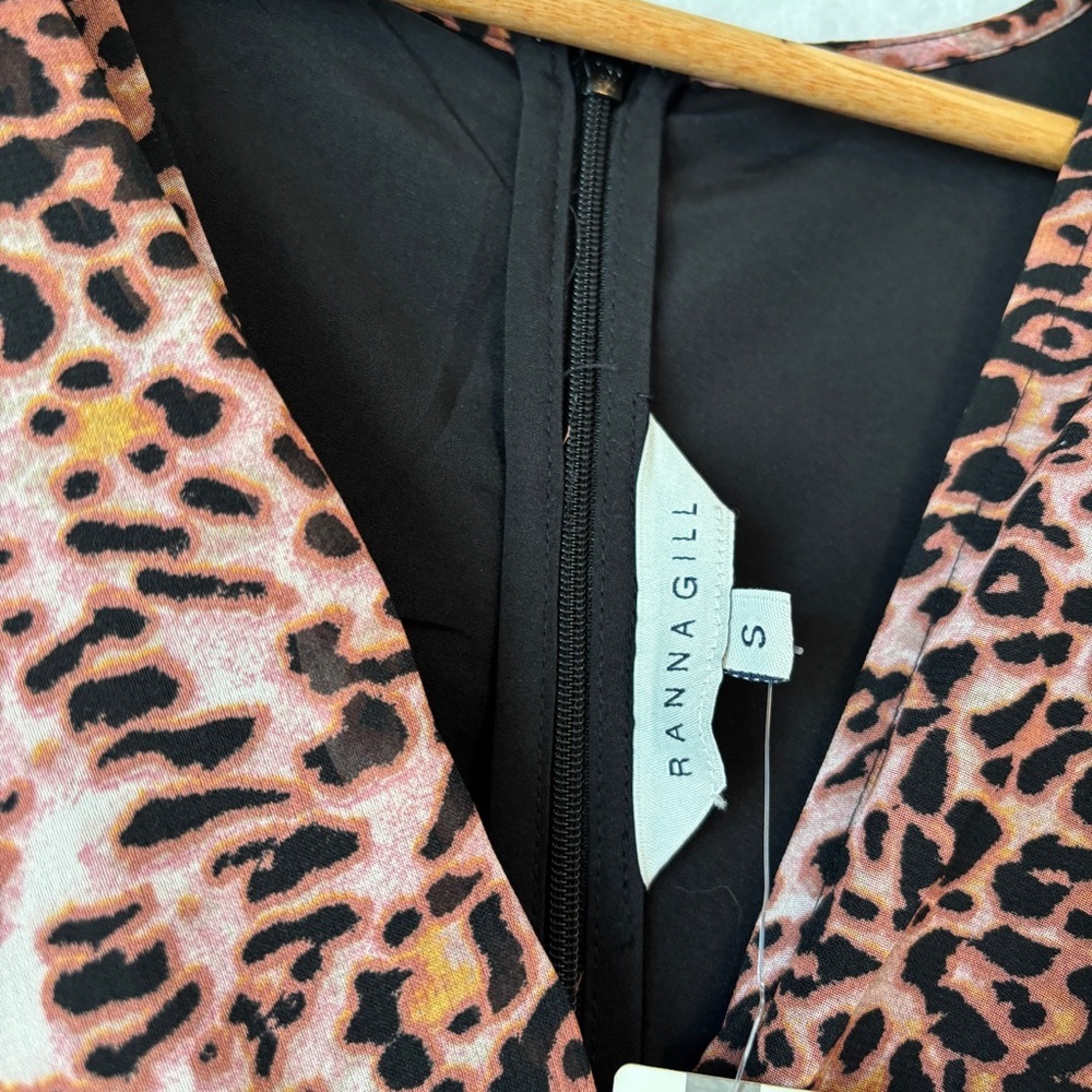 ANTHROPOLOGIE‎ RANNA GILL Leopard Midi Dress small NWT - Picture 5 of 13